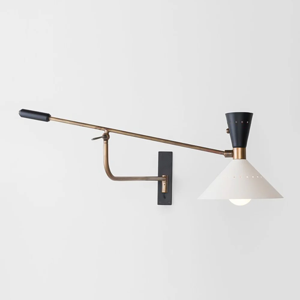 Modern Metal Cone Shade Wall Lamp - Image 3