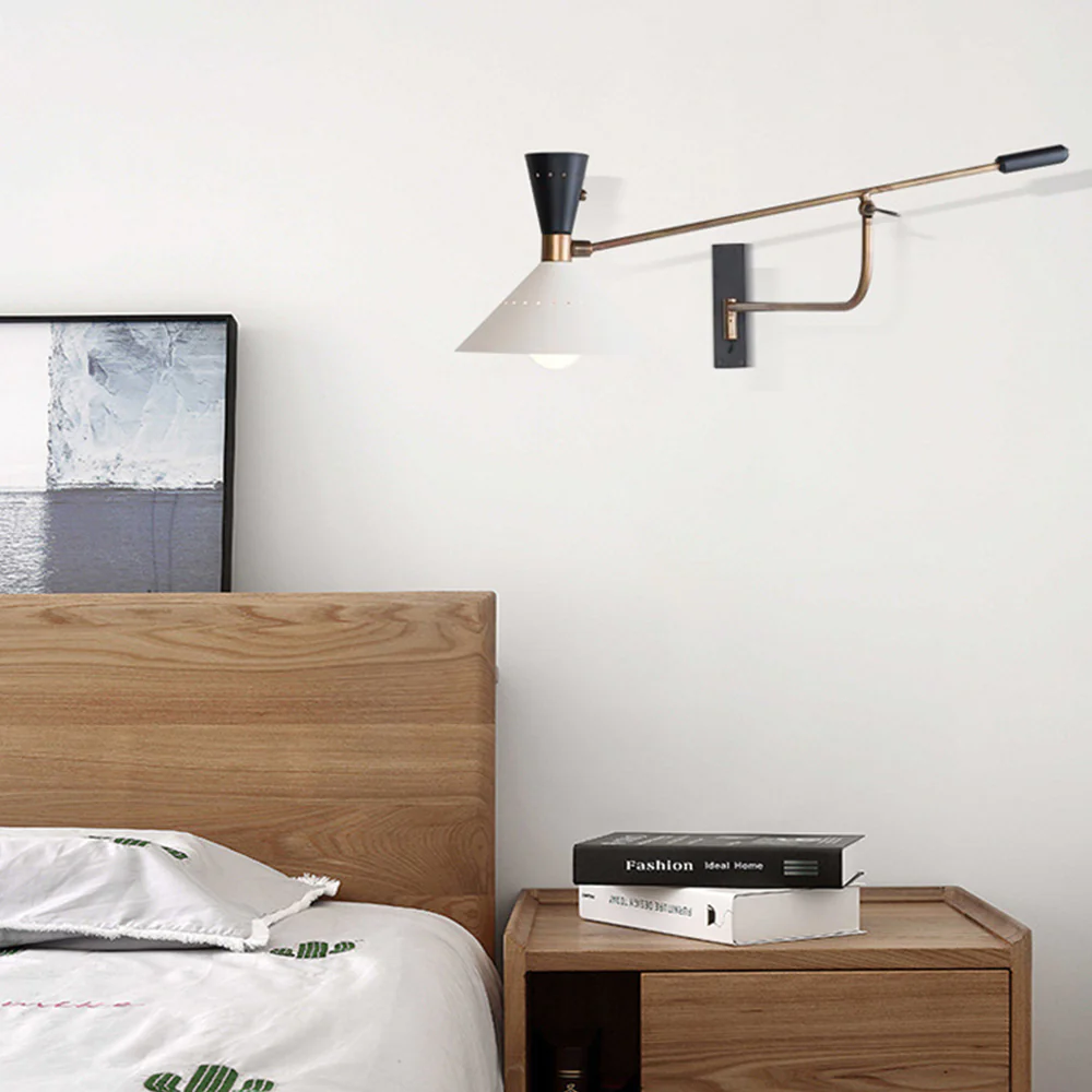 Modern Metal Cone Shade Wall Lamp - Image 7
