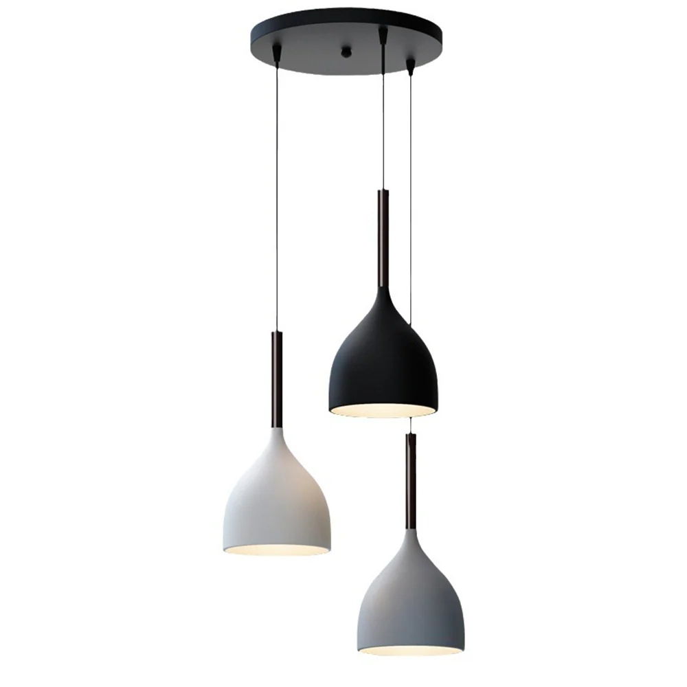 Modern Metal Triple Pendant Lights - Image 11