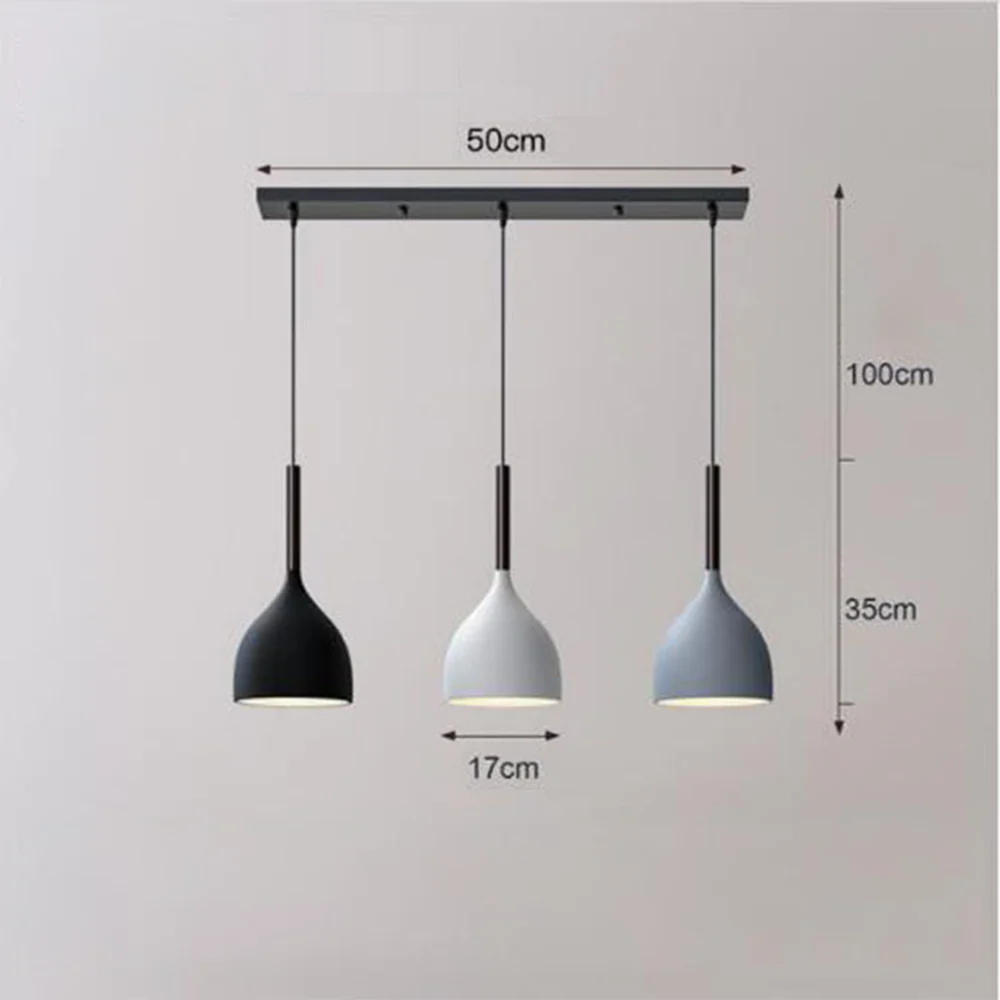 Modern Metal Triple Pendant Lights - Image 13