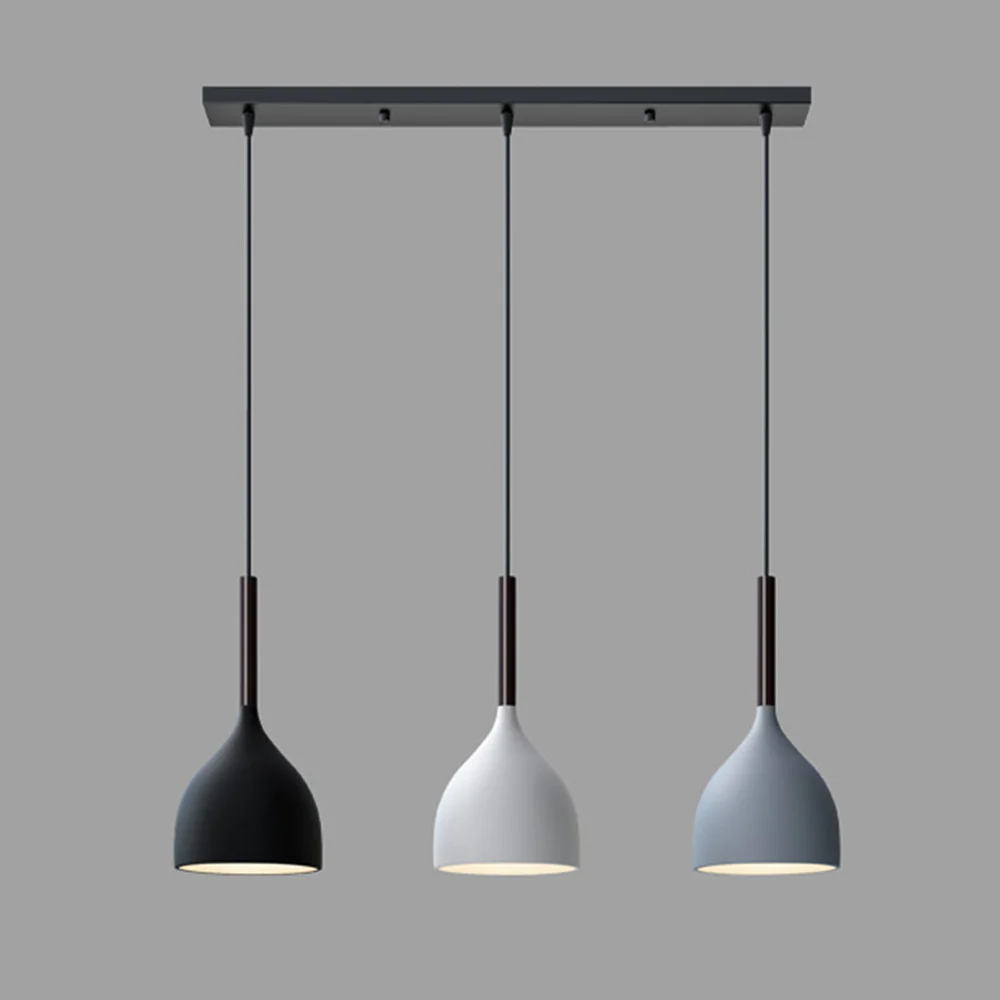 Modern Metal Triple Pendant Lights - Image 3
