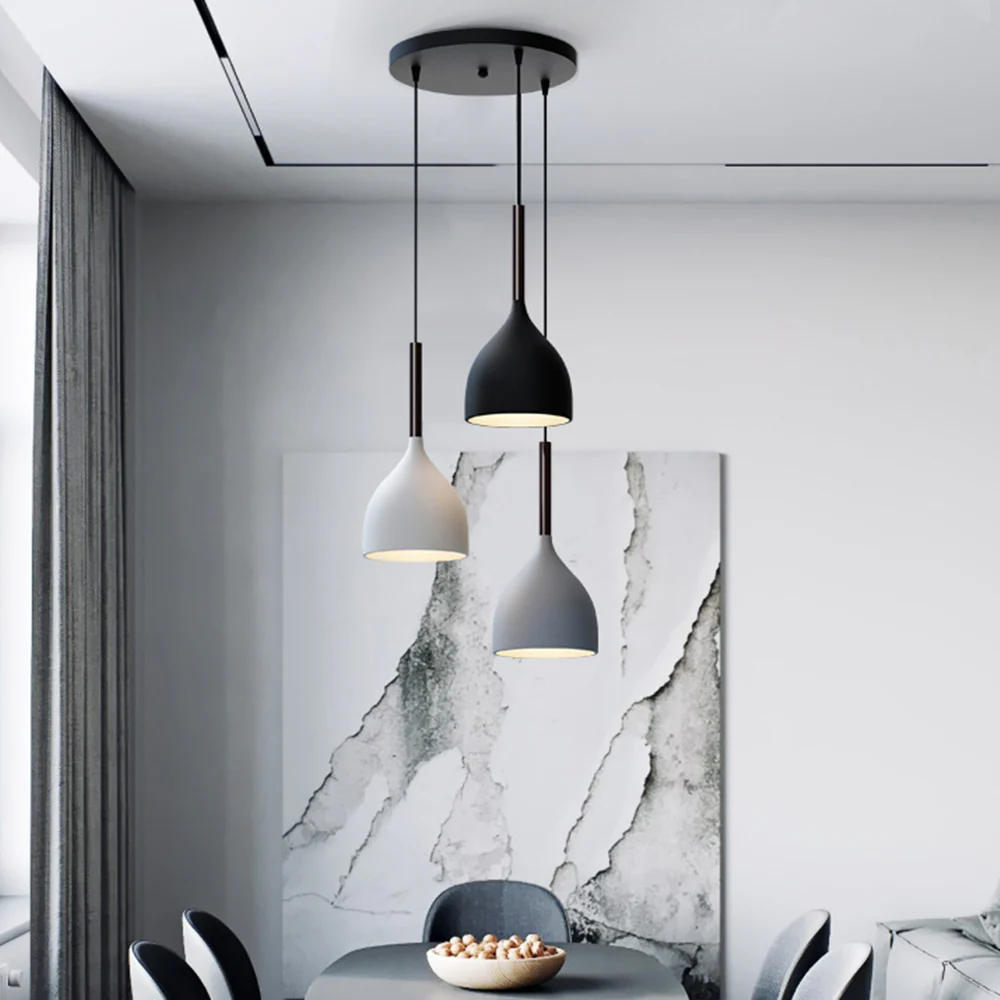 Modern Metal Triple Pendant Lights - Image 5