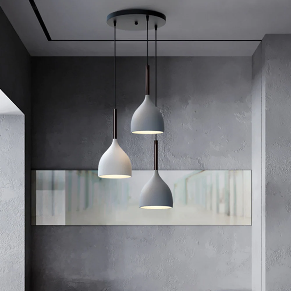 Modern Metal Triple Pendant Lights - Image 7