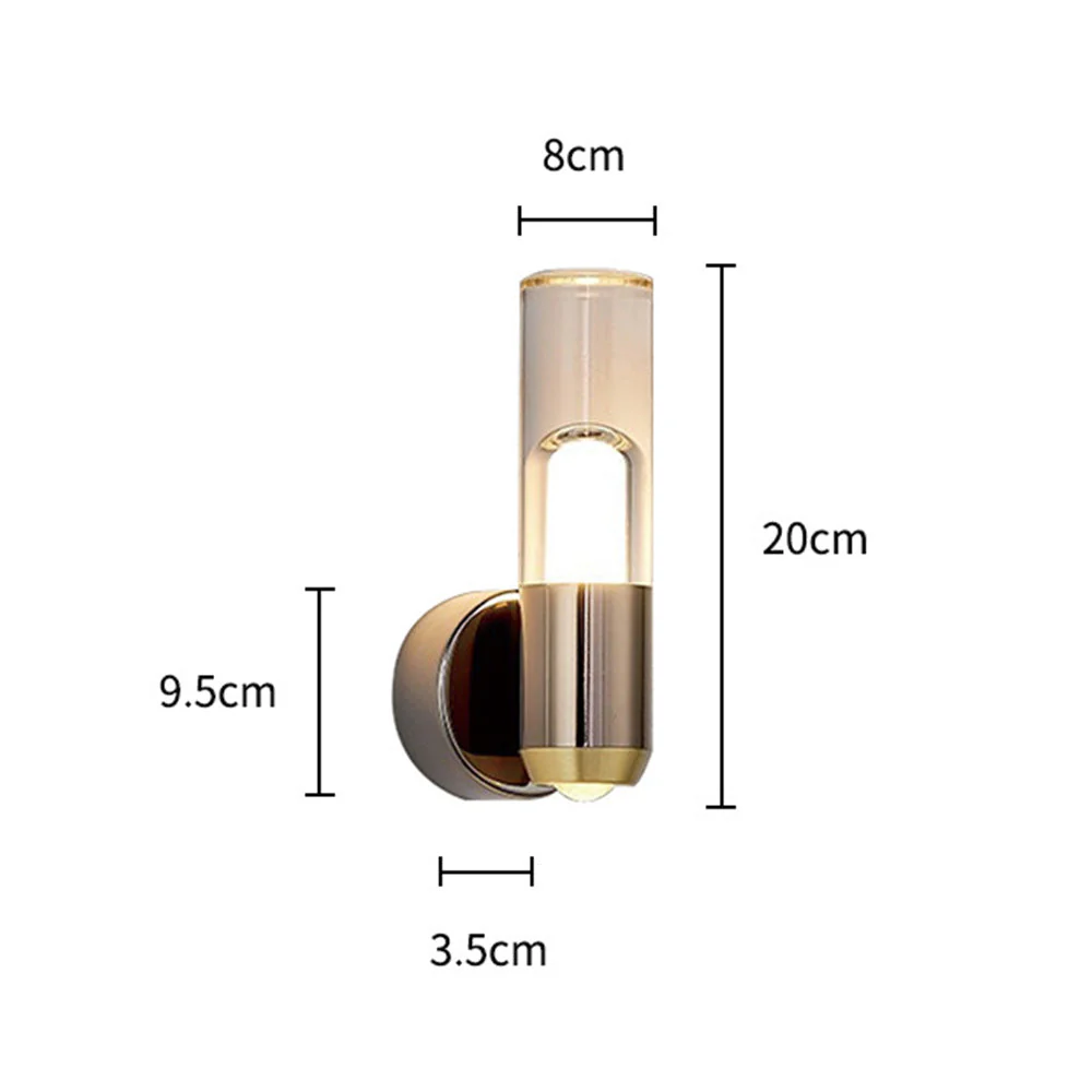 Modern Minimalist Cylinder Wall Light - Image 8