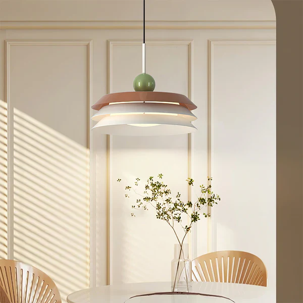 Modern Morandi Layered Metal Hanging Lights - Image 10