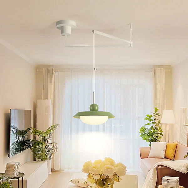Modern Morandi Layered Metal Hanging Lights - Image 3