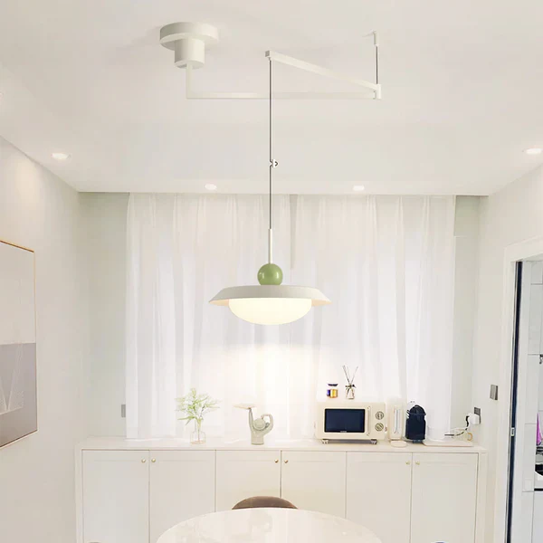 Modern Morandi Layered Metal Hanging Lights - Image 6