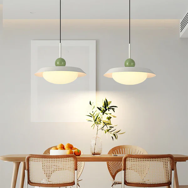 Modern Morandi Layered Metal Hanging Lights - Image 7