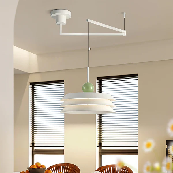 Modern Morandi Layered Metal Hanging Lights - Image 9