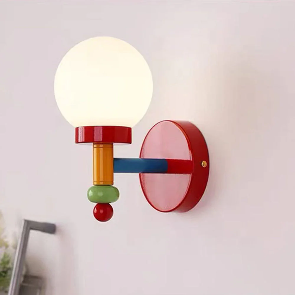 Modern Multicolor Glass Wall Light