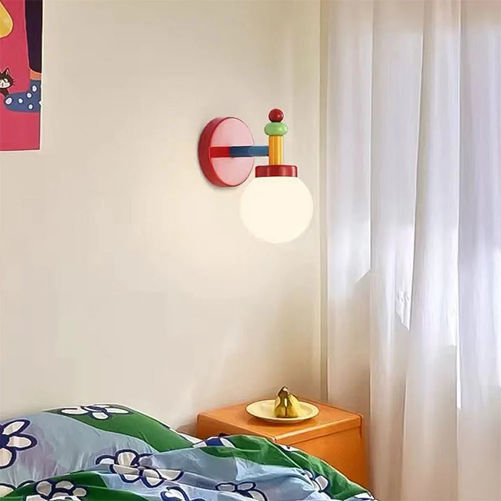 Modern Multicolor Glass Wall Light - Image 3