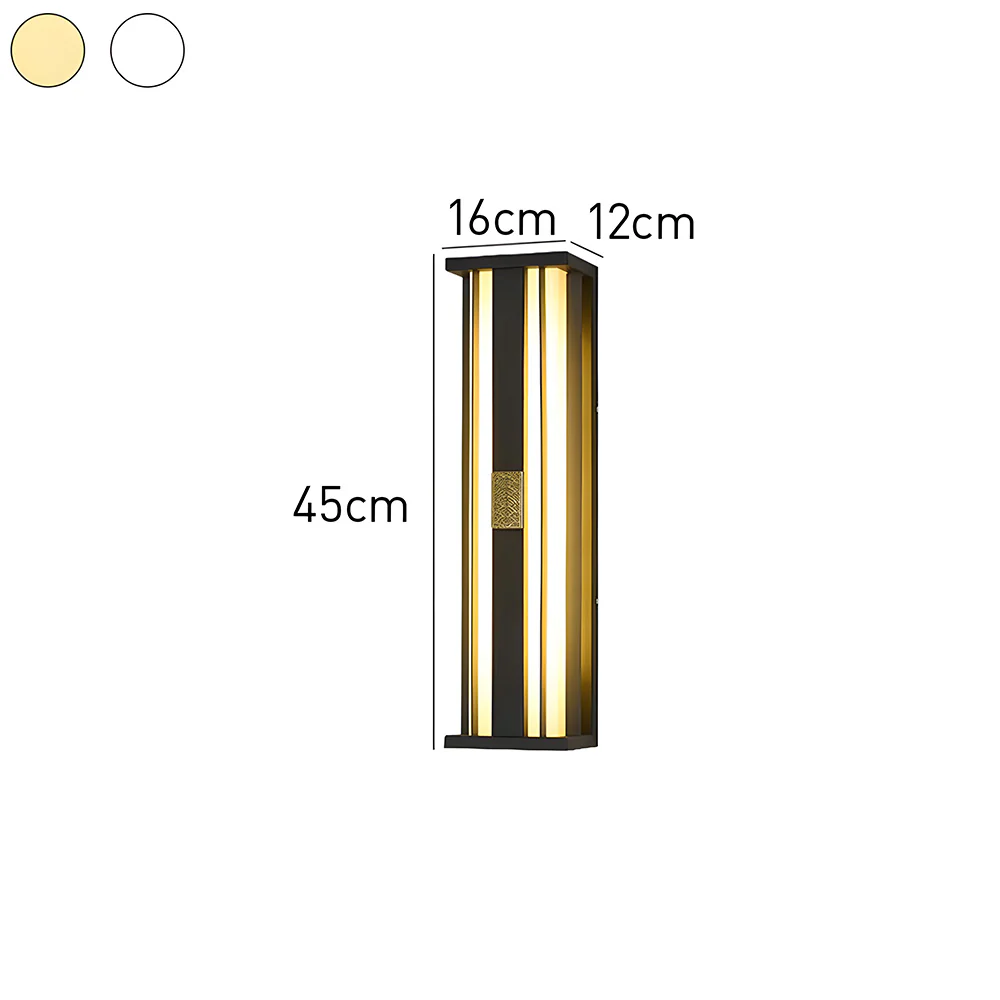 Modern Multifunctional Outdoor Black Waterproof LED Wall Light - Image 10