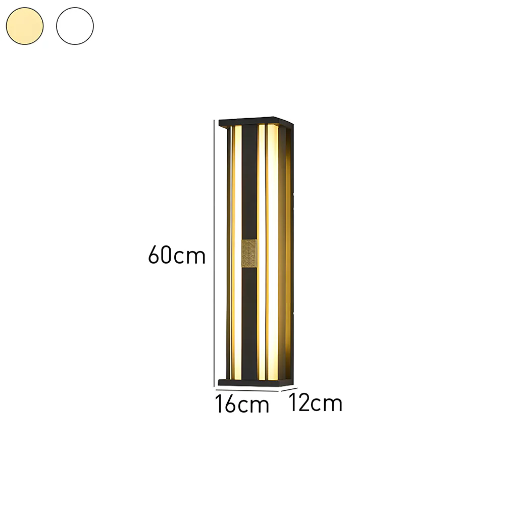 Modern Multifunctional Outdoor Black Waterproof LED Wall Light - Image 11