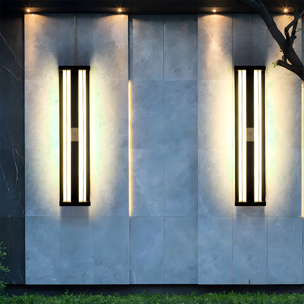 Modern Multifunctional Outdoor Black Waterproof LED Wall Light - Image 6