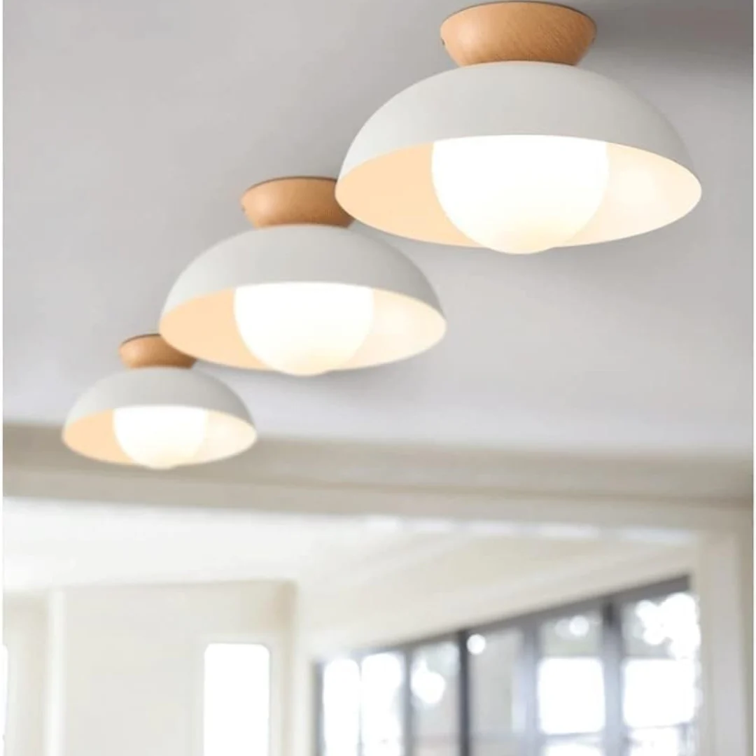 Modern Minimalist Semi-Flush Mount Ceiling Light - Image 11