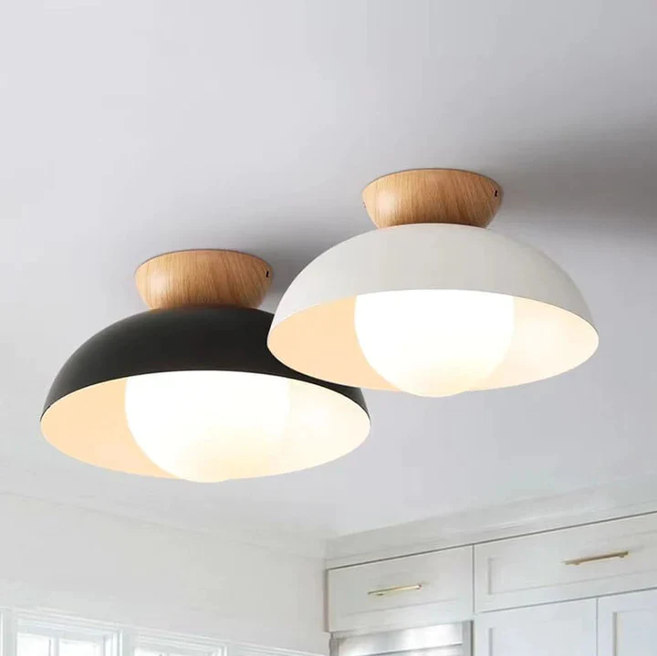 Modern Minimalist Semi-Flush Mount Ceiling Light - Image 15