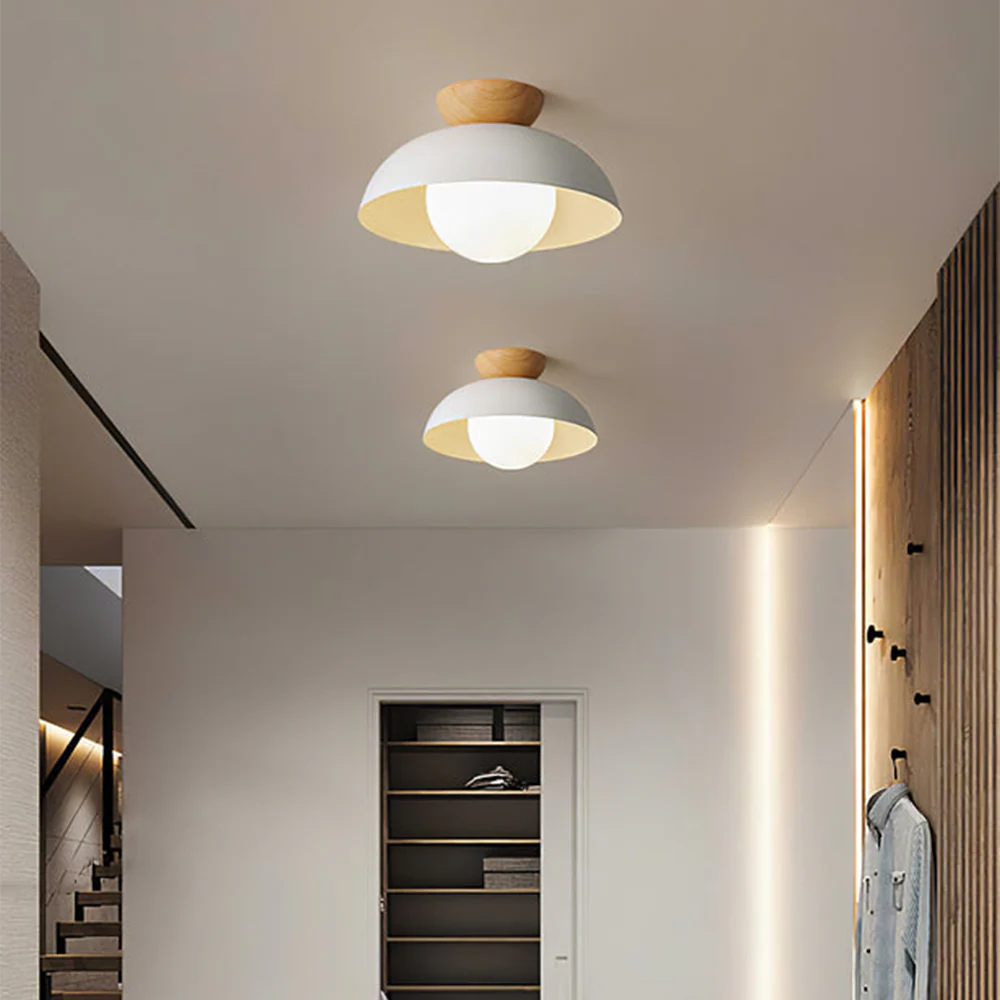 Modern Minimalist Semi-Flush Mount Ceiling Light - Image 3