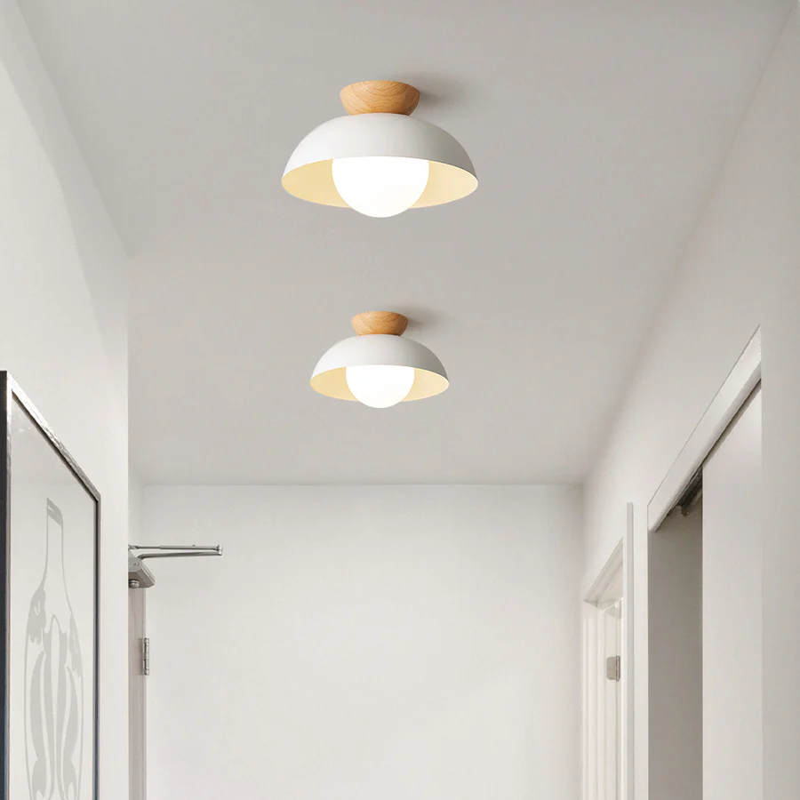 Modern Minimalist Semi-Flush Mount Ceiling Light - Image 9