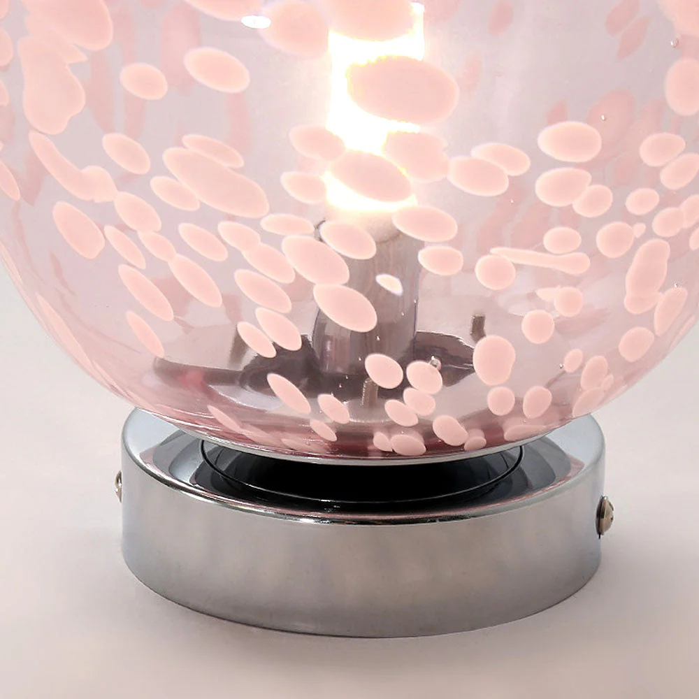 Modern Pink Glass Hallway Ceiling Light - Image 5
