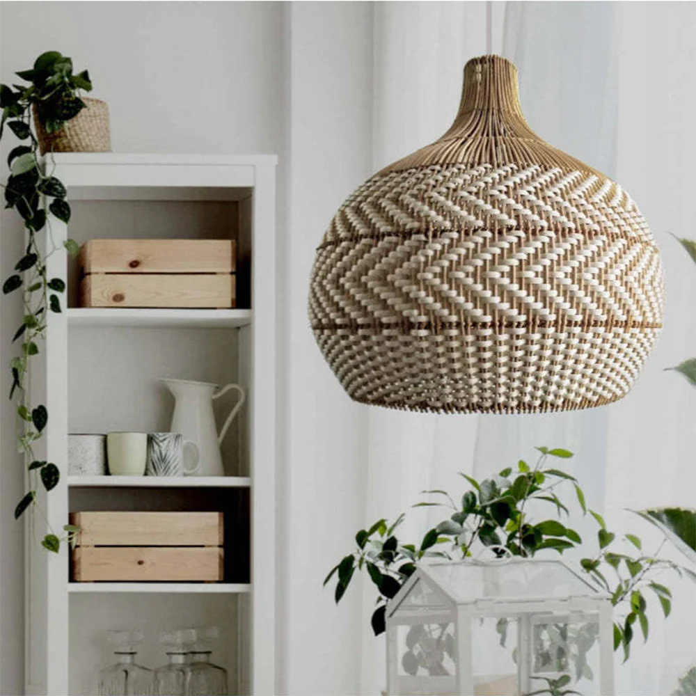Modern Rattan Handwoven Pendant Light