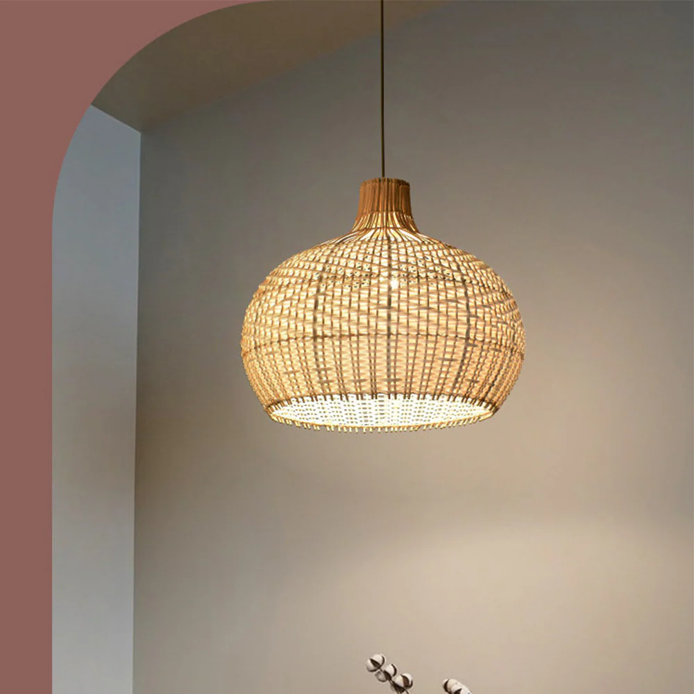 Modern Rattan Handwoven Pendant Light - Image 13