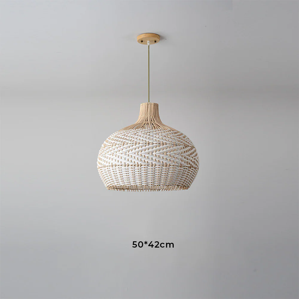 Modern Rattan Handwoven Pendant Light - Image 14