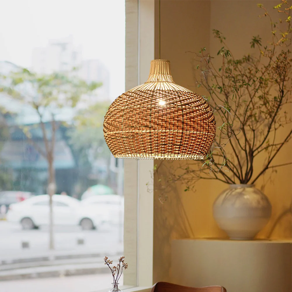 Modern Rattan Handwoven Pendant Light - Image 5