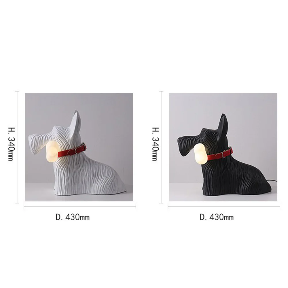 Modern Resin Cartoon Dog Table Lamp - Image 11