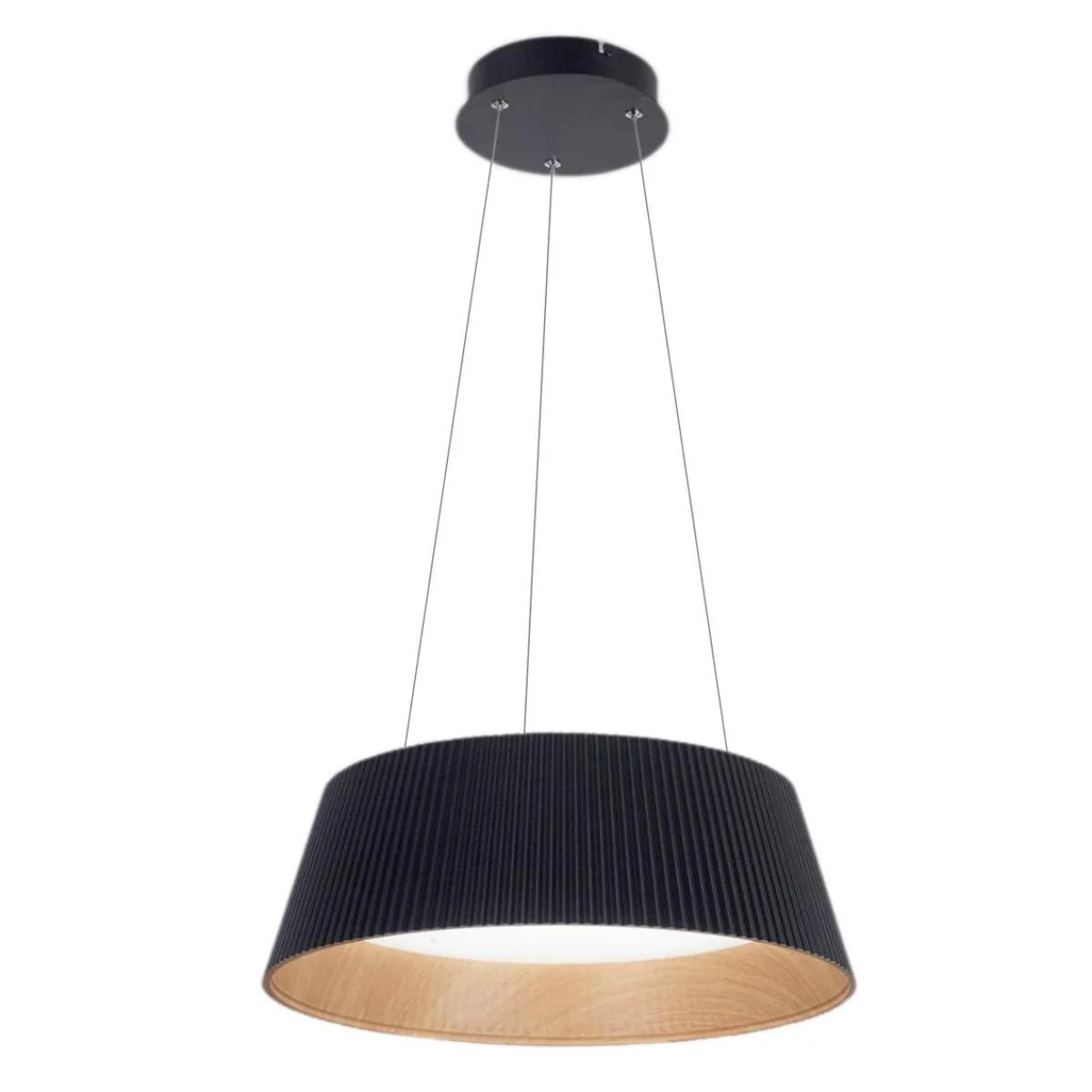 Modern Ribbed LED Pendant Light For Kitchen Island - Image 4