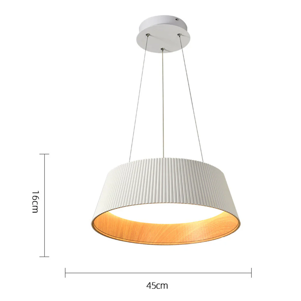 Modern Ribbed LED Pendant Light For Kitchen Island - Image 7