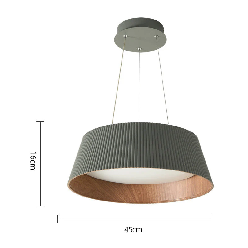 Modern Ribbed LED Pendant Light For Kitchen Island - Image 9