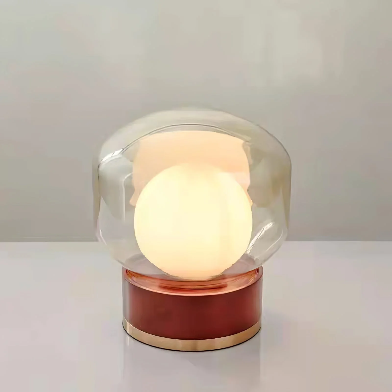 Modern Rigel Round Glass Table Light - Image 11