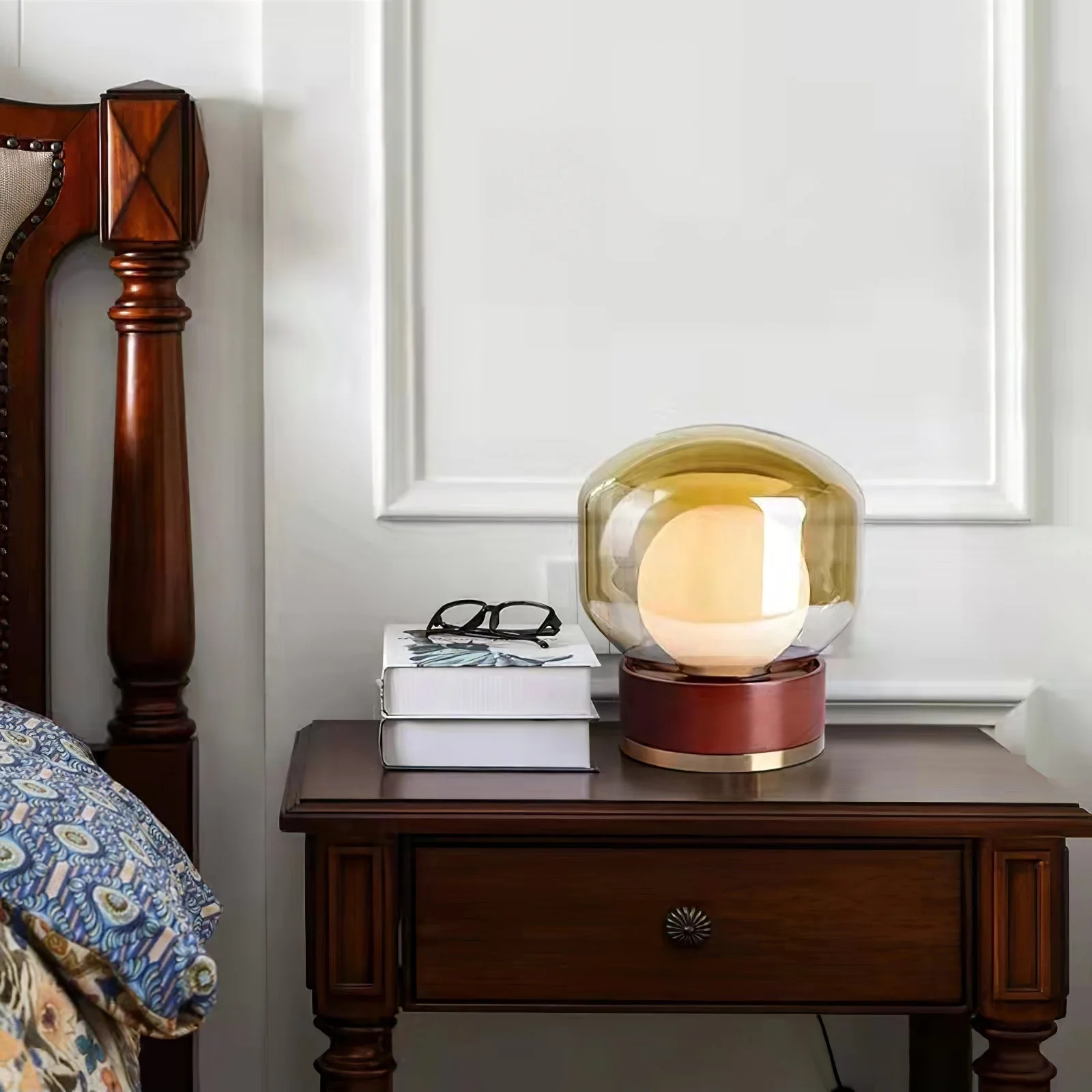 Modern Rigel Round Glass Table Light - Image 9
