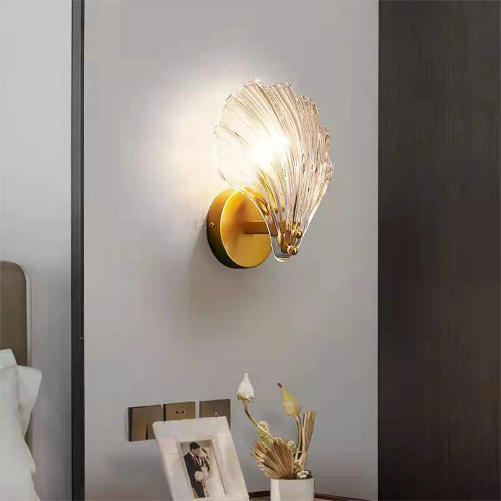 Modern Sea Shell Glass Wall Lamp - Image 10