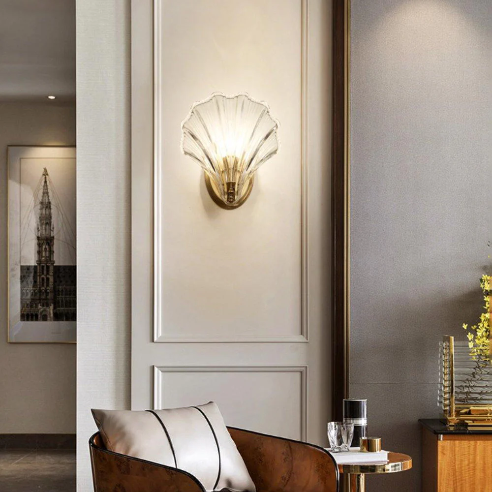 Modern Sea Shell Glass Wall Lamp - Image 12