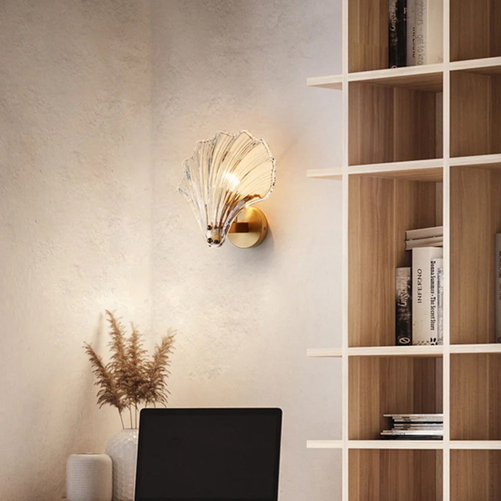 Modern Sea Shell Glass Wall Lamp - Image 16