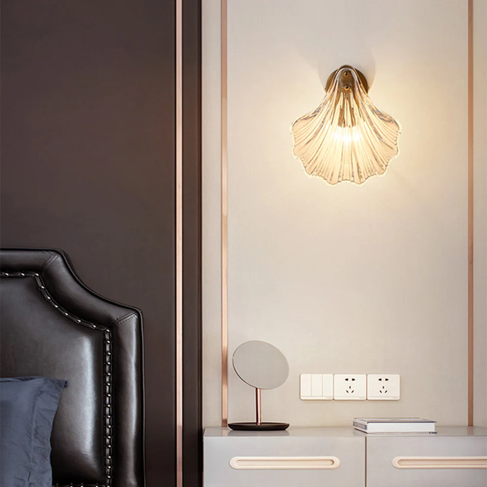 Modern Sea Shell Glass Wall Lamp - Image 18