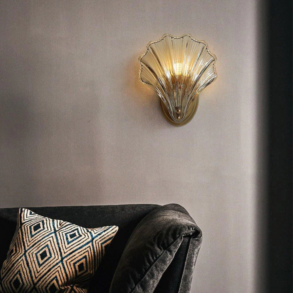 Modern Sea Shell Glass Wall Lamp - Image 5
