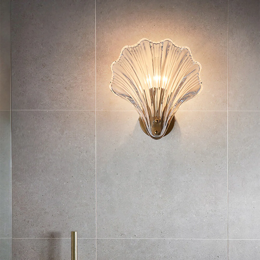 Modern Sea Shell Glass Wall Lamp - Image 9