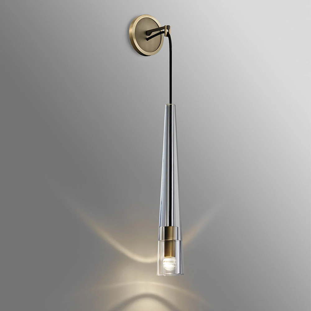 Modern Black Golden Hanging Suspended Wall Light - Image 8