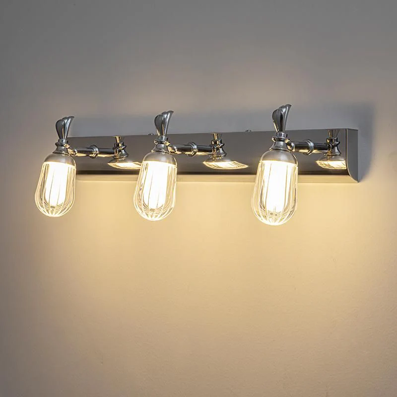 Modern Silver Brushed Vanity Light
