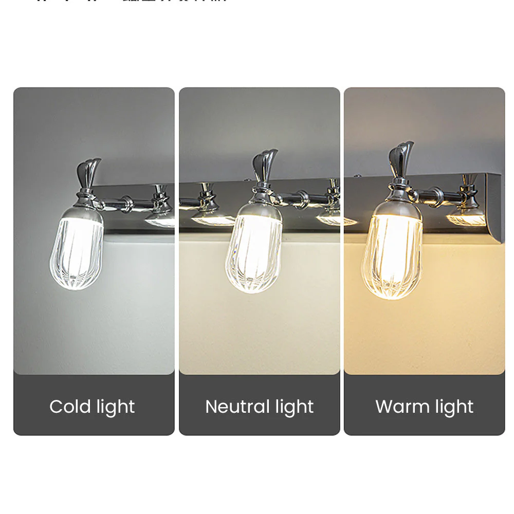 Modern Silver Brushed Vanity Light - Image 4