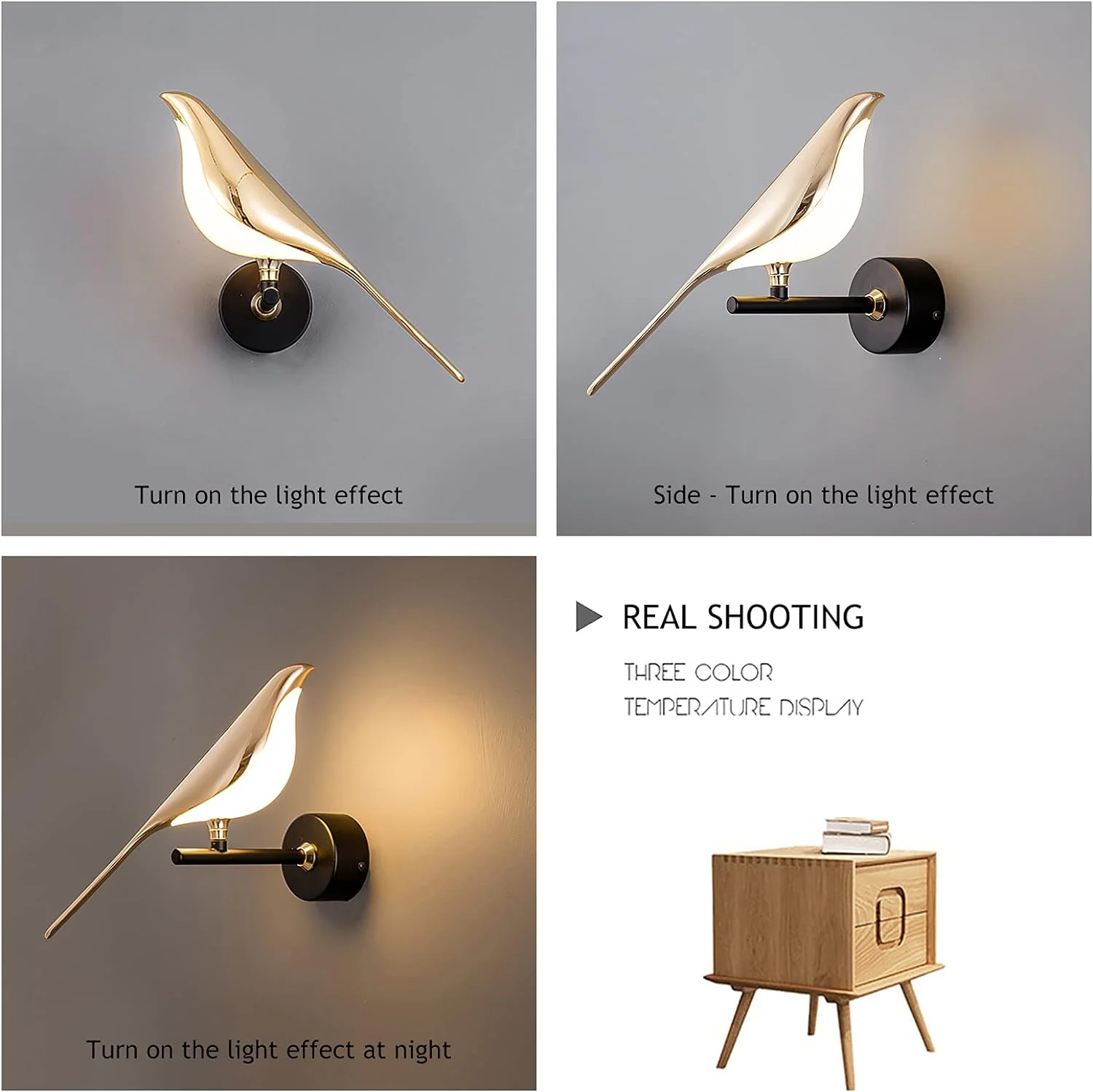 Modern Led Art Design Bird Wall Light - Image 14