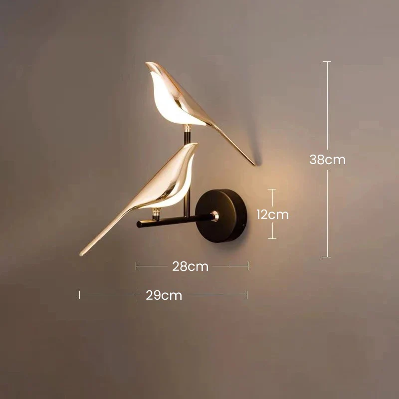 Modern Led Art Design Bird Wall Light - Image 17
