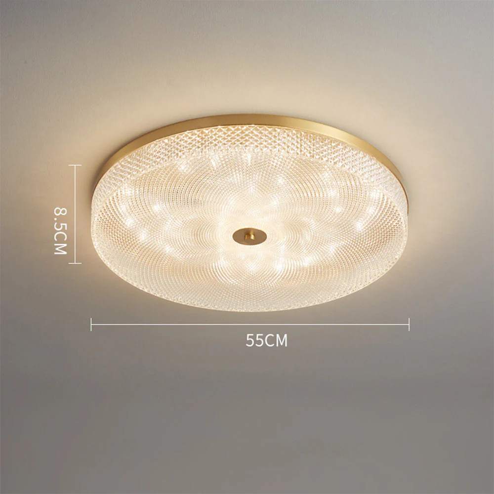 Modern Simple Crystal Copper Ceiling Light - Image 11