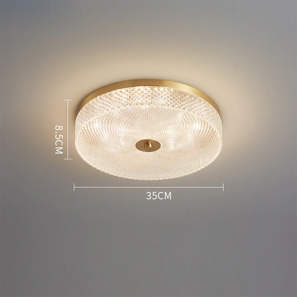 Modern Simple Crystal Copper Ceiling Light - Image 13