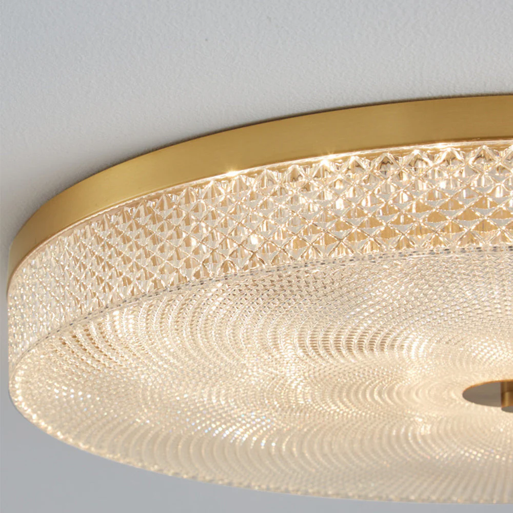 Modern Simple Crystal Copper Ceiling Light - Image 14