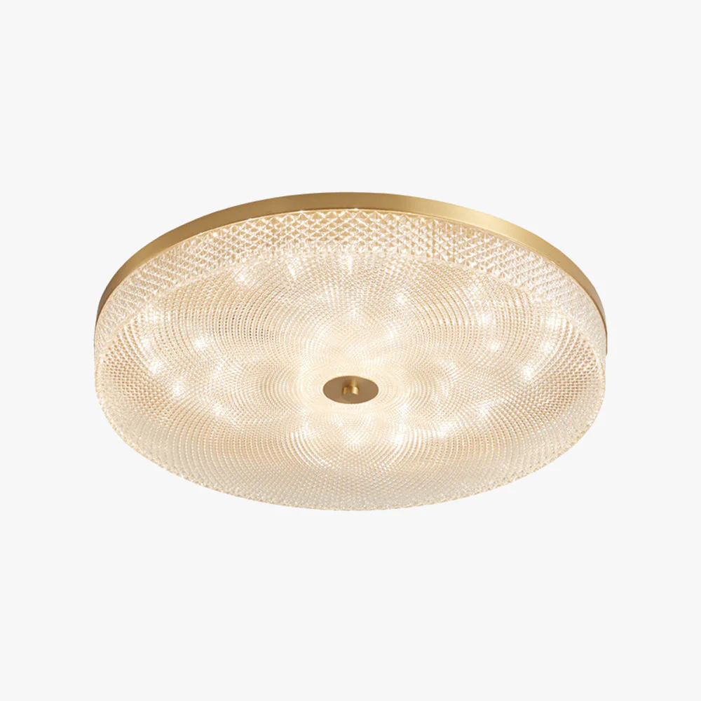 Modern Simple Crystal Copper Ceiling Light - Image 3