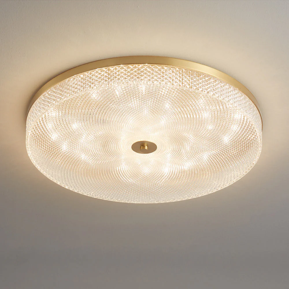 Modern Simple Crystal Copper Ceiling Light - Image 4