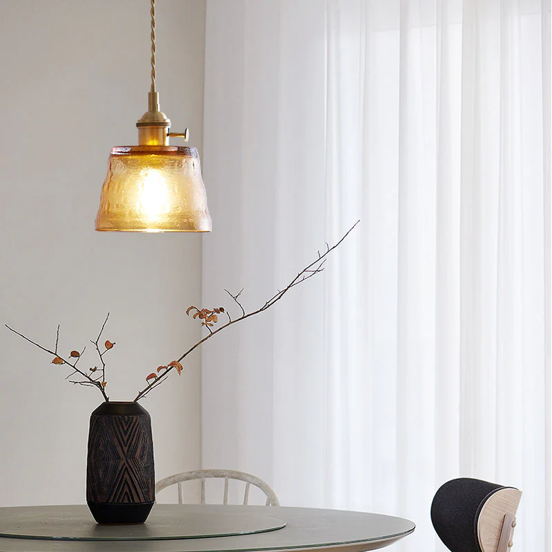 Modern Simple Cup Glass Pendant Lamp For Living Room - Image 3